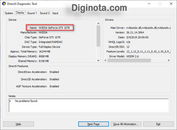 Cómo saber qué tarjeta gráfica (GPU) tengo DirectX 