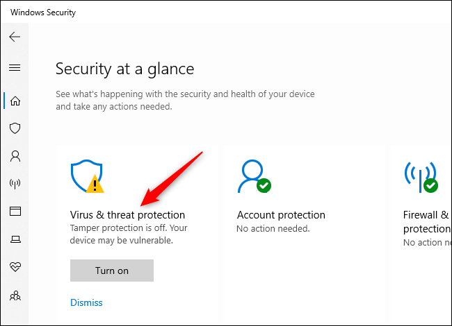 habilitar tamper en windows 10
