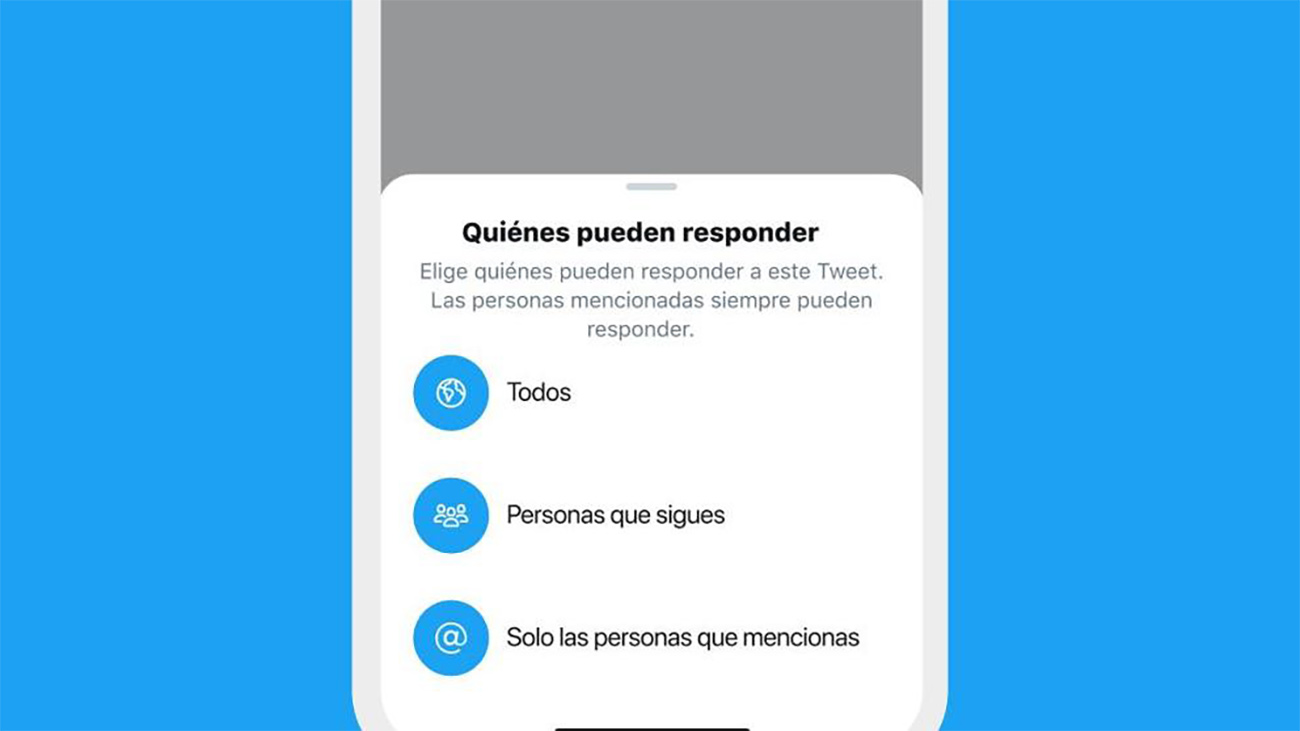 Twitter ya deja escoger quién puede responder