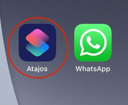 Ocultar aplicaciones en iOS con Atajos- app store search