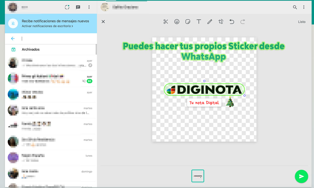 como hacer tus propios Sticker desde whatsApp