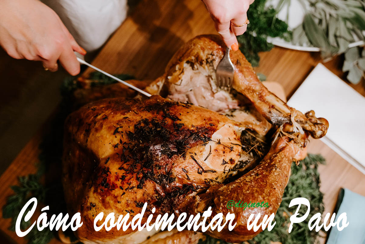 condimentar un Pavo