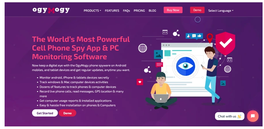 OgyMogy mejor software espía de Android para padres preocupados