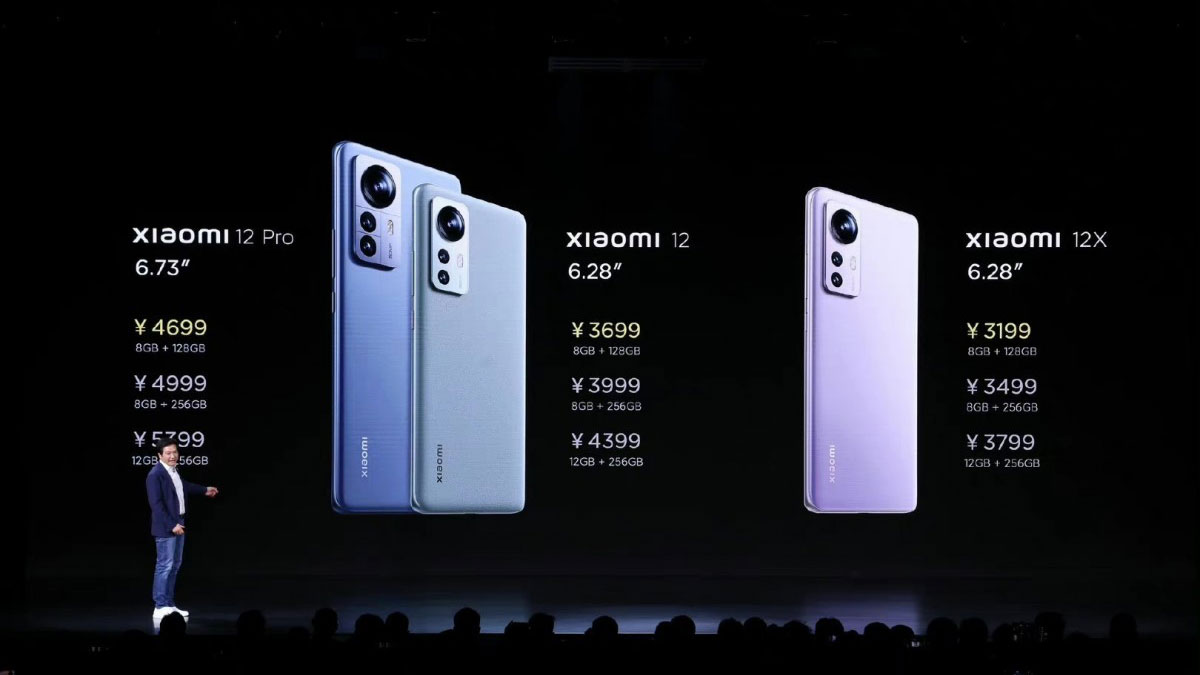Xiaomi 12, 12 Pro & 12X