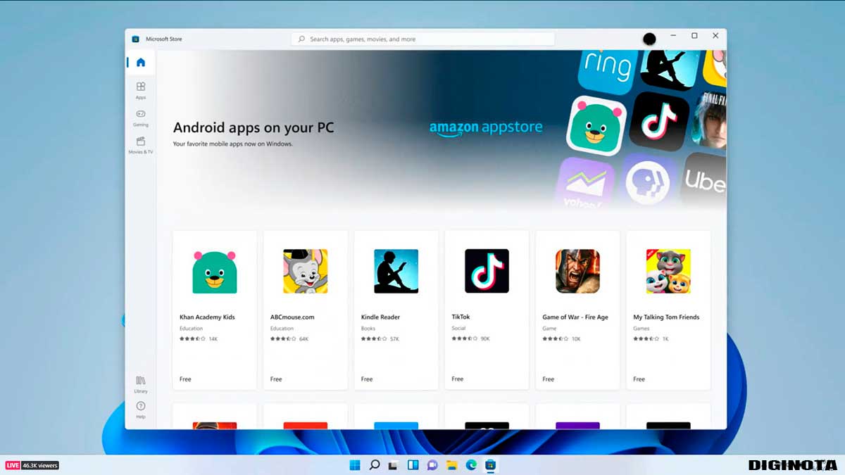 La tienda oficial de aplicaciones de Android está disponible en Windows 11