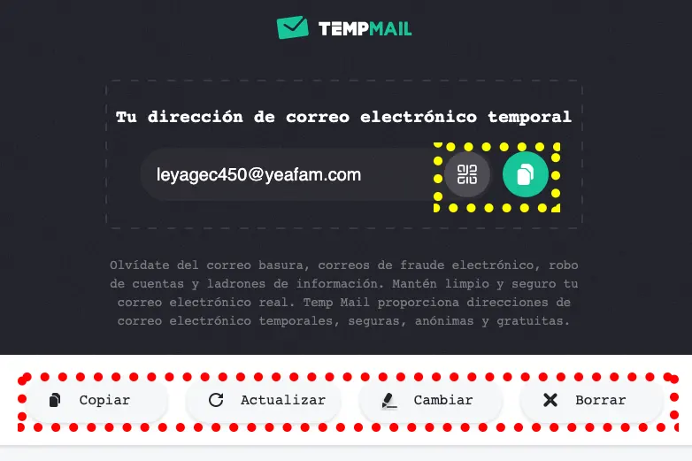 correo temporal Tempmail