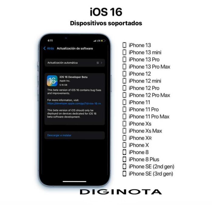 Descargar e instalar el iOS 16 en tu iPhone es extremadamente simple 2